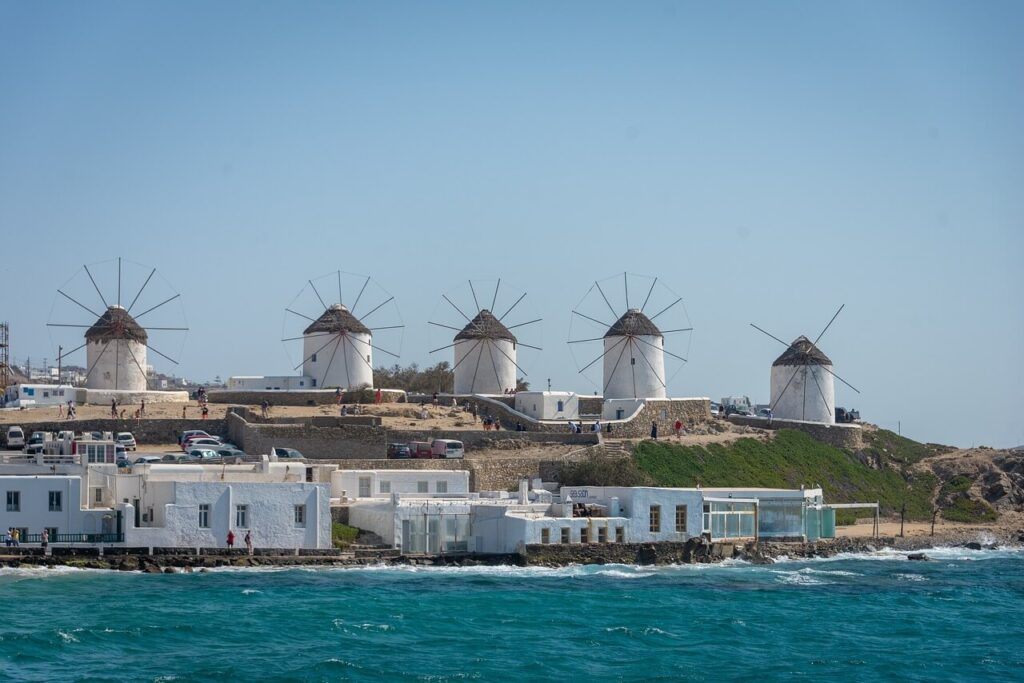The iconic windmills of Mykonos