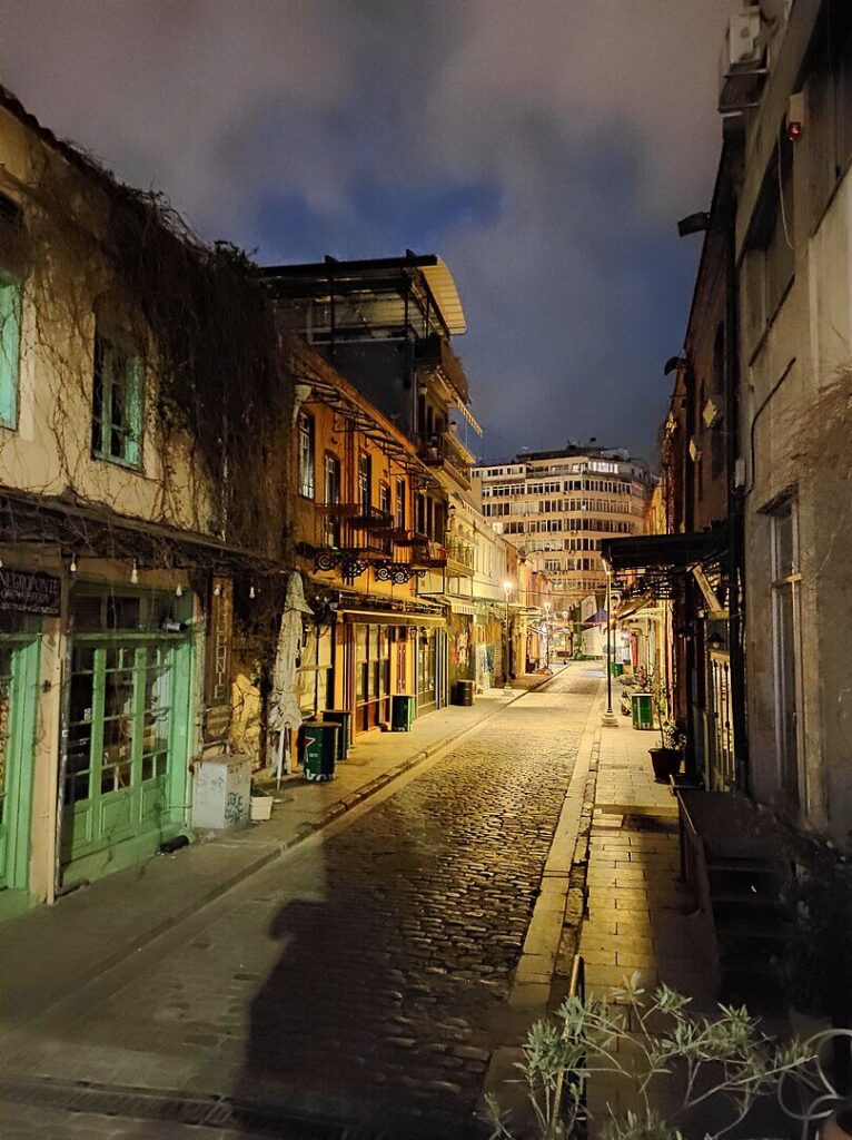 Aigyptou Street in Ladadika