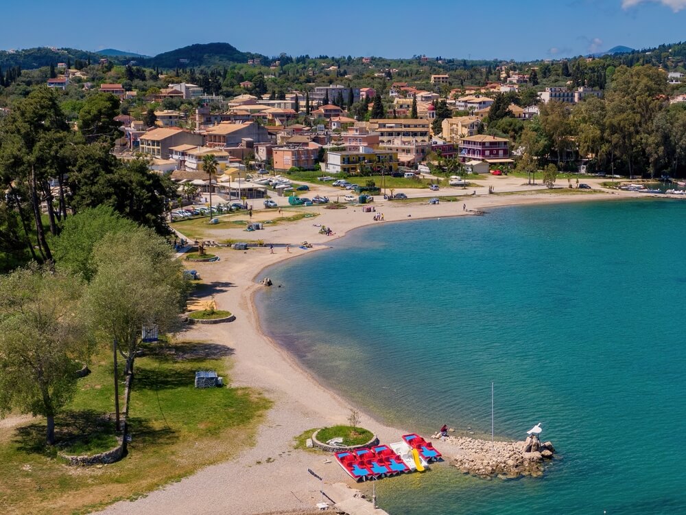 Gouvia Beach in Corfu
